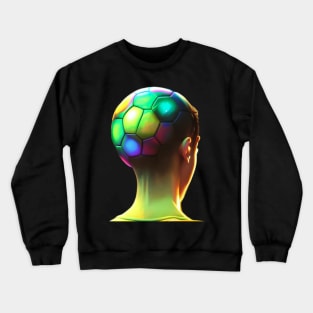 Football Head Neon Crewneck Sweatshirt